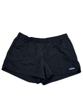 Patagonia Women’s Black Swim Shorts Size M 2.5” Inseam Drawstring Athletic Beach